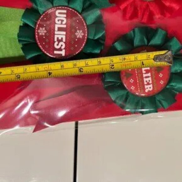 Ugly Sweater Award Ribbons (Christmas Ugly Sweater - Set of 3) (new) (holiday/x) - Picture 12 of 15